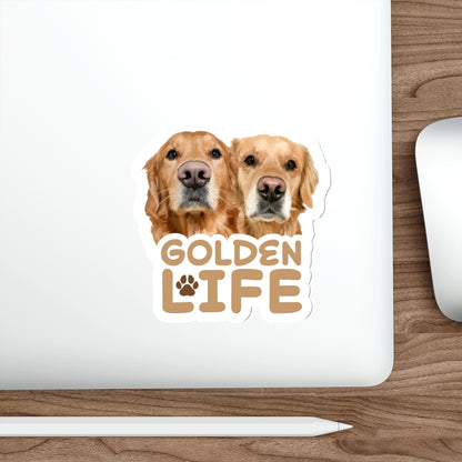 Golden Retriever Die-Cut Stickers